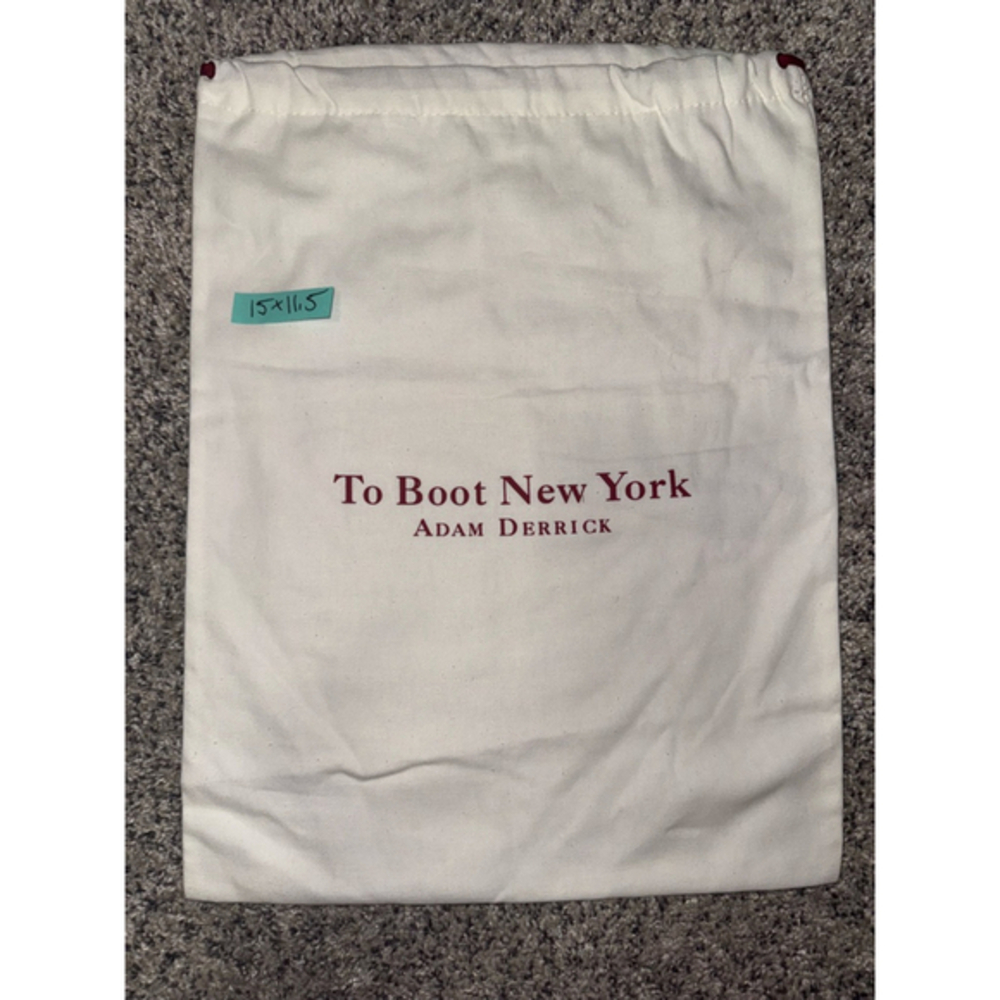 To Boot New York Cream Red Drawstring Dust Storage Bag One Size​